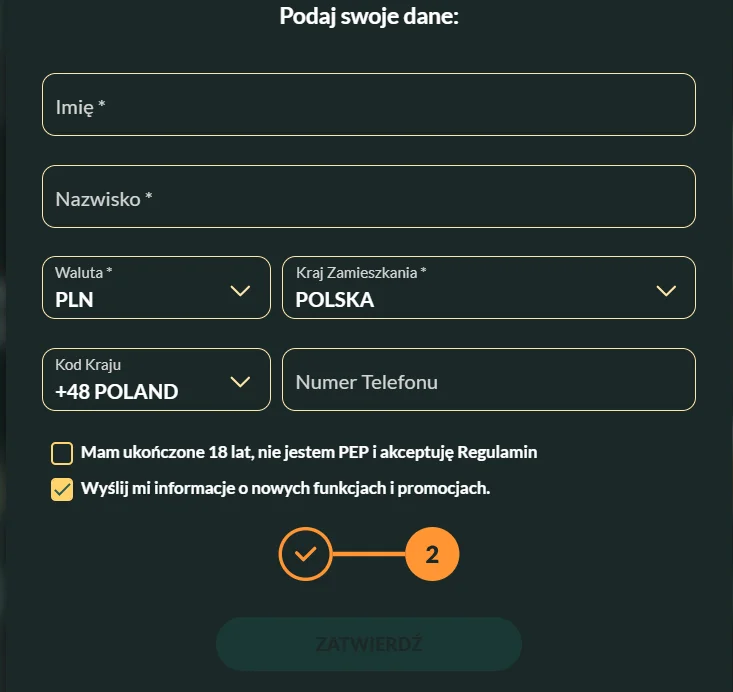 Weryfikacja konta gracza
